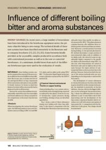 BRAUWELT INTERNATIONAL | KNOWLEDGE | BREWHOUSE  Influence of different boiling bitter and aroma substances ENERGY SAVINGS | In recent years, a large number of innovations