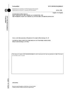 Unclassified  ENV/JM/MONO[removed]Organisation de Coopération et de Développement Économiques Organisation for Economic Co-operation and Development