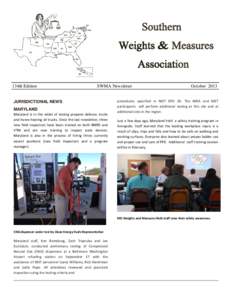 Southern Weights & Measures Association 134th Edition  SWMA Newsletter