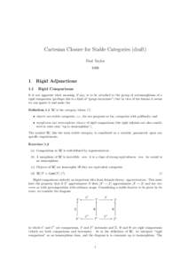 Cartesian Closure for Stable Categories (draft) Paul Taylor