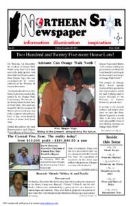 Northern STAR -Tel: orEmail:  - Friday December 09, 2011 Page 1  No. 01 Tuesday November15, 2011