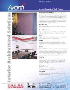 PRODUCT SHEET P1  Interior Architectural Solutions