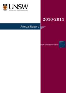 [removed]Annual Report AdminNet – UNSW Administrative Network  University of New South Wales