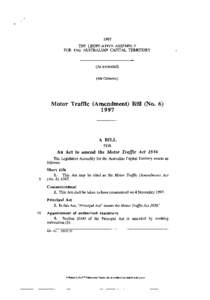 1997 THE LEGISLATIVE ASSEMBLY FOR THE AUSTRALIAN CAPITAL TERRITORY (As presented) (Mr Osborne)