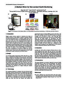 ACM SIGGRAPH Emerging TechnologiesA Medical Mirror for Non-contact Health Monitoring  