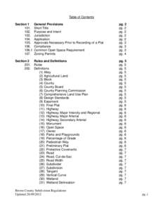Table of Contents Section. 104.