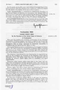 83 STAT. ]  PROCLAMATION 3882-DEC. 7, 1968 I n this season, let us offer more than words of thanksgiving to God. Let us resolve to offer Him the best that is within us—tolerance, respect