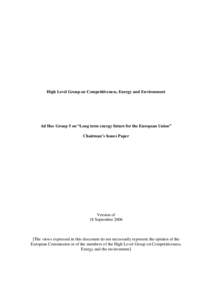 Climate change / Sustainability / Low-carbon economy / Carbon capture and storage / Sustainable energy / Emissions trading / European Union Emission Trading Scheme / Environmental impact of the energy industry / Energy policy of the European Union / Energy economics / Climate change policy / Environment