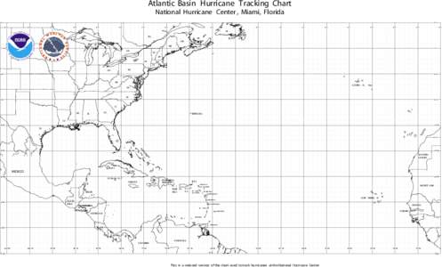 Atlantic Basin Hurricane Tracking Chart - BLANK