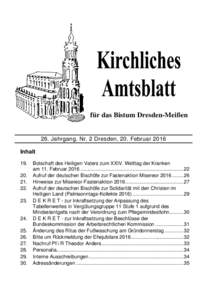 Kirchliches Amtsblatt - Vorlage
