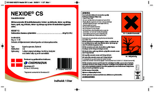 Nexide DK 1L leaf:- Side 1  NEXIDE® CS ADVARSEL