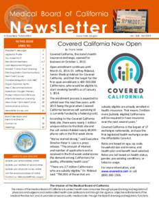 Medical Board of California  Newslet te r A Quarterly Publication
