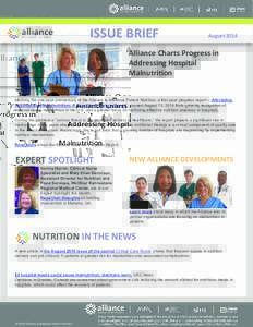 ISSUE BRIEF  August 2014 Alliance Charts Progress in Addressing Hospital