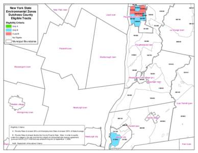[removed]New York State Environmental Zones Dutchess County Eligible Tracts