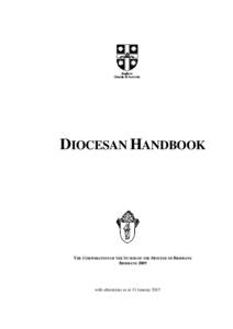 DIOCESAN HANDBOOK  THE CORPORATION OF THE SYNOD OF THE DIOCESE OF BRISBANE BRISBANEwith alterations as at 13 January 2015