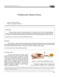 Bol Clin Hosp Infant Edo Son 2010; 27(2): [removed]Picadura por Caracol Conus.