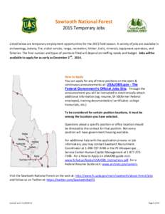 Protected areas of the United States / Boise National Forest / Salmon-Challis National Forest / Sawtooth National Recreation Area / Sawtooth Wilderness / Idaho / Sawtooth National Forest / Geography of the United States