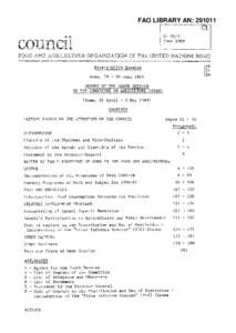 FAO LIBRARY AN: [removed]CL CL 95/9 June[removed]FOOD AND AGRICULTURE ORGAP,TIZATION OF THE UNITED NATIONS ROME