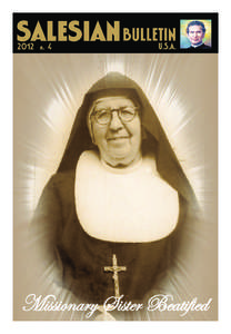 Salesian Bulletin FALL[removed]:48 PM Page[removed]n. 4 Missionary Sister Beatified