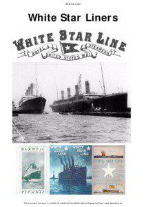 White Star Liners  White Star Liners