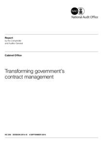 Transforming governments contract management (executive summary)