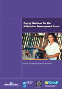 Energy Services for the Millennium Development Goals Achieving the Millennium Development Goals  United Nations