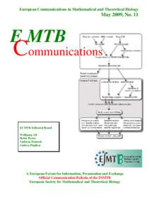 European Communications in Mathematical and Theoretical Biology  May 2009, No. 11