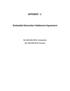 Microsoft Word - App_L Embedded Gen_Settlement_Agree.doc