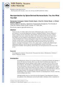 NIH Public Access Author Manuscript Mol Neurobiol. Author manuscript; available in PMC 2011 October 1.