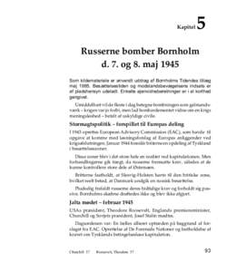 Kapitel  5 Russerne bomber Bornholm d. 7. og 8. maj 1945