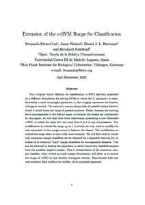 Extension of the  -SVM Range for Classication y z  z