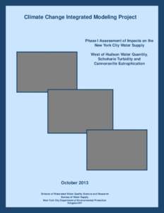 Lakes / Hydrology / Reservoir / Cannonsville /  New York / Global climate model / New York City water supply system / Water balance / Eutrophication / Geography of New York / Water / New York