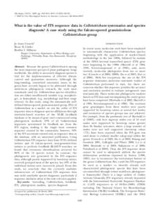 Bioinformatics / Computational phylogenetics / Colletotrichum cereale / Glomerella graminicola / Glomerella cingulata / Colletotrichum / C. trifolii / BLAST / Sequence alignment / Biology / Sordariomycetes / Science
