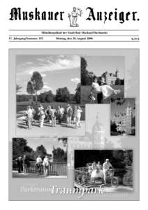 Mitteilungsblatt der Stadt Bad Muskau/Oberlausitz 17. Jahrgang/Nummer 192