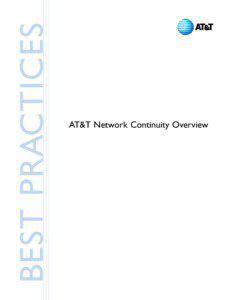 BEST PRACTICES  AT&T Network Continuity Overview