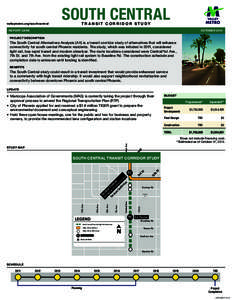 valleymetro.org/southcentral  SOUTH CENTRAL TR ANSIT CORRIDOR STUDY  REPORT CARD