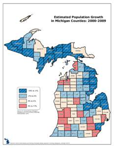 Estimated Population Growth in Michigan Counties: [removed]KEWEENAW  HOUGHTON