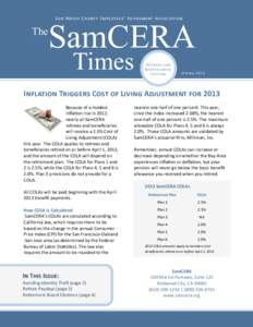 San Mateo County Employees’ Retirement Association  The SamCERA Times