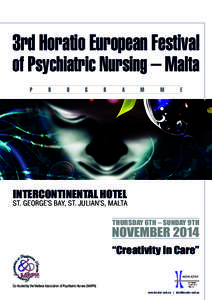 3rd Horatio European Festival of Psychiatric Nursing – Malta P R