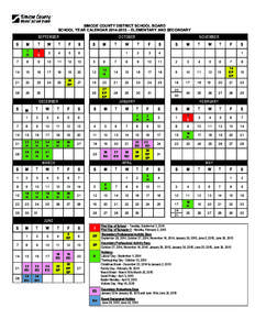 SIMCOE COUNTY DISTRICT SCHOOL BOARD SCHOOL YEAR CALENDAR[removed] – ELEMENTARY AND SECONDARY SEPTEMBER S