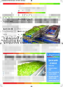 Newsletter front Winter 2012:Layout:59 Page 1  Lingwood Newsletter WinterFood Processing Machinery