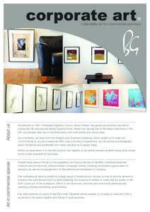 corporate art.  About us collectable art for commercial premises