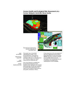 Human Health and Ecological Risk Assessment at a Former Railyard, Kentville, Nova Scotia Three-dimensional model showing subsurface stratigraphy and groundwater levels.