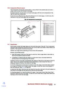 11.6 Components Manual Layout The Components manual grid, shown below, is very similar to the standard grid, but uses a single column across the full width of the page. Exploded diagrams should appear on the left hand pa