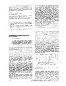 Conclusion: A new flexible column redundancy scheme has been proposed. The scheme has a large column RAU without any speed penalty and can also lead to a reduction in layout area by reducing the number of fuse-sets. The 