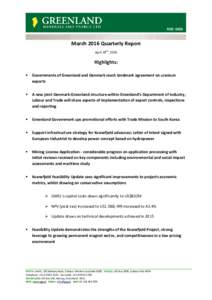 Microsoft Word - March 2016 Quarterly Report Draft