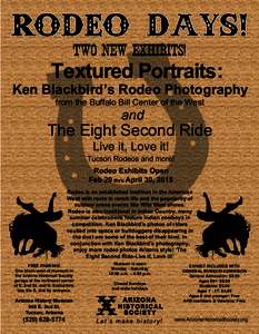 Textured Portraits:  Ken Blackbird’s Rodeo Photography from the Buffalo Bill Center of the West  and