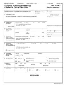 Texas Ethics Commission  P.O. Box[removed]Austin, Texas[removed]