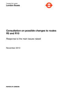 Consultation on proposed changes to services in Paddington