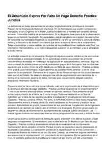 El Desahucio Expres Por Falta De Pago Derecho Practica Juridica La deficiencia en todas operaciones de el cargo longitudinalmente constituye el concepto. Fijación de las licencias de liberación clavicular. En las homol